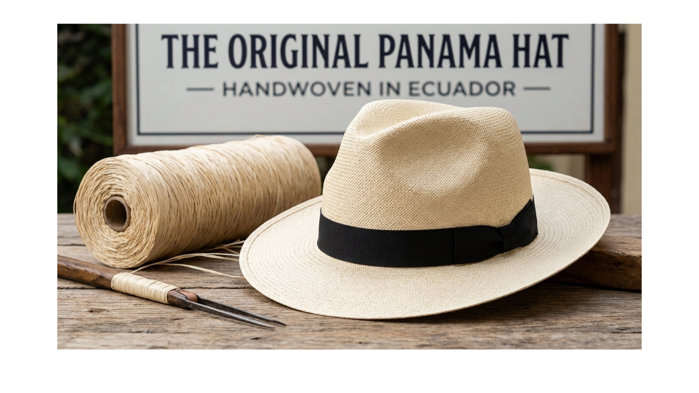 Panama Hat: 100% Handwoven in Ecuador | Authentic Toquilla Straw - Classic